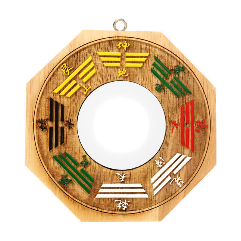 Mythstone Feng Shui Bagua Map Peach Wood Balance Energy Map Mirror