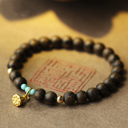 Mythstone Agarwood Lotus Strength Bracelet