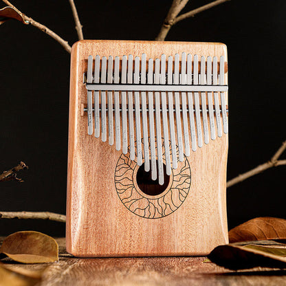 Mythstone Kalimba 17/21 Keys Thumb Piano Lotus Design Portable Finger Piano