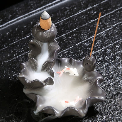 Mythstone Koi Fish Lucky Incense Burner Decoration