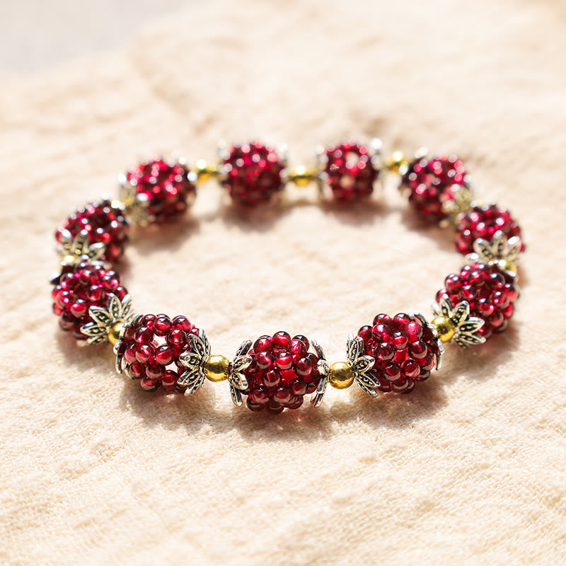 Mythstone Natural Garnet Healing Bracelet