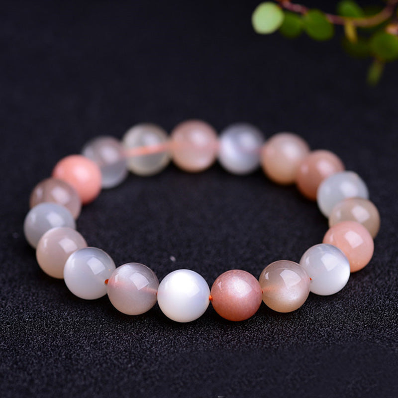 Mythstone Natural Moonstone Wealth Positive Bracelet