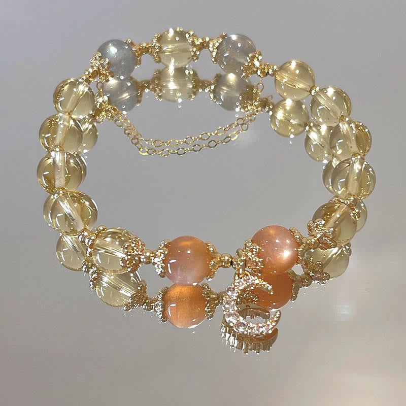 Mythstone Blessed Moon Citrine Abundant Energy Bracelet