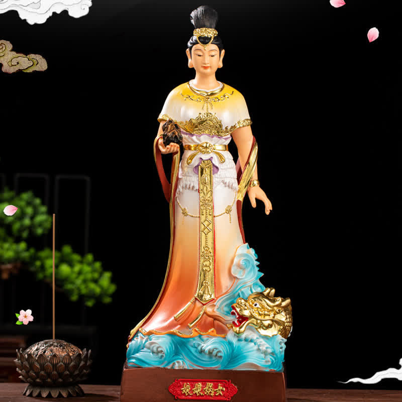 Mythstone Bodhisattva Nuwa Protection Resin Statue Home Decoration