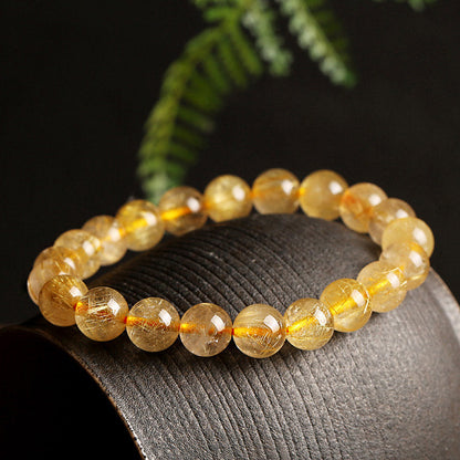 Mythstone Natural Citrine Blessing Protection Bracelet