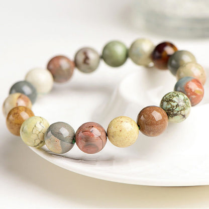 Mythstone Natural Colorful Alashan Agate Confidence Bracelet