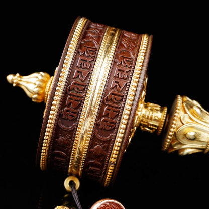 Mythstone Tibetan Prayer Wheel Six True Words Copper Balance Decoration