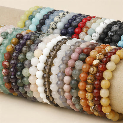 Mythstone Natural Stone Quartz Healing Beads Bracelet