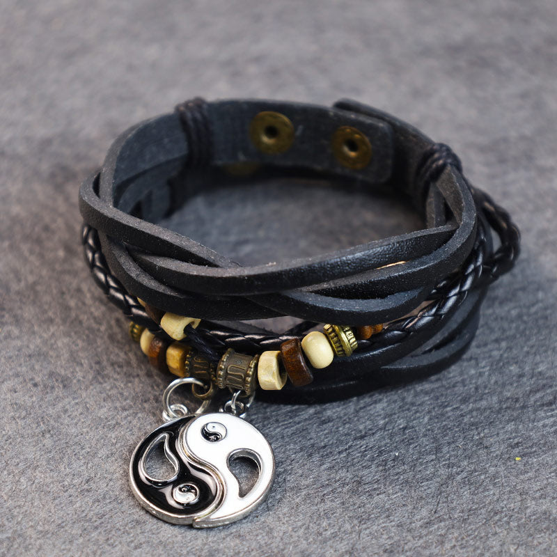 Yin Yang Pendant Couple Balance Bracelet