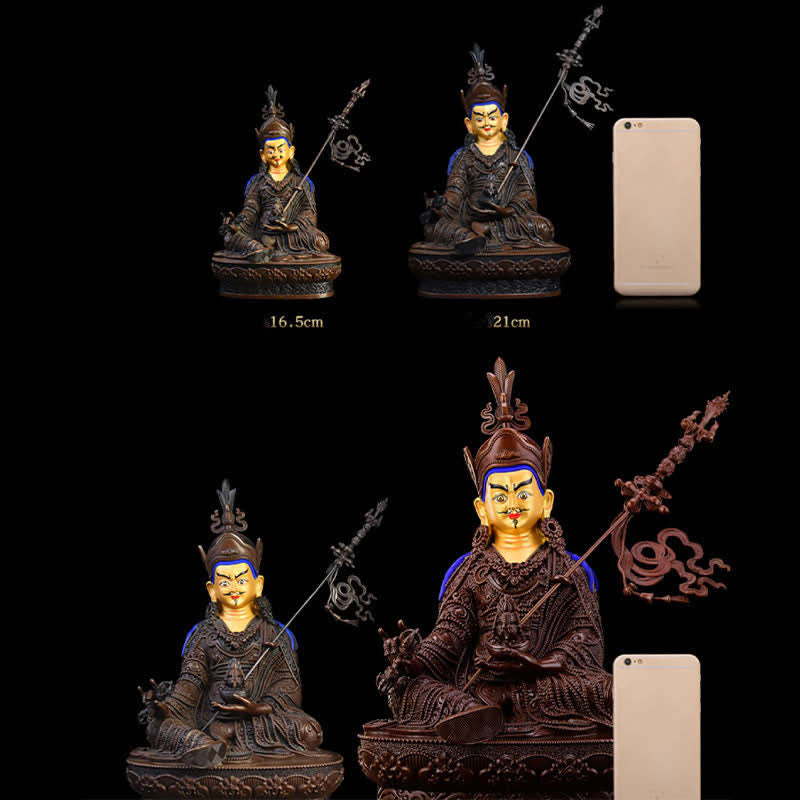 Mythstone Padmasambhava Buddha Figurine Serenity Copper Statue Home Decoration