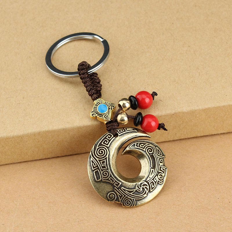 Mythstone Good Luck Fortune Copper Wealth Key Chain