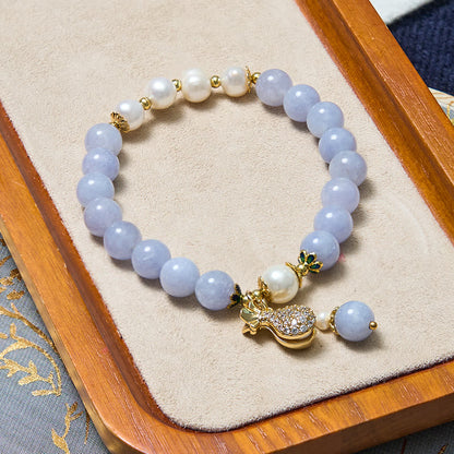 Mythstone Inner Peace And Stress Relief Aquamarine Jade Blue Bracelet Bangle Bundle