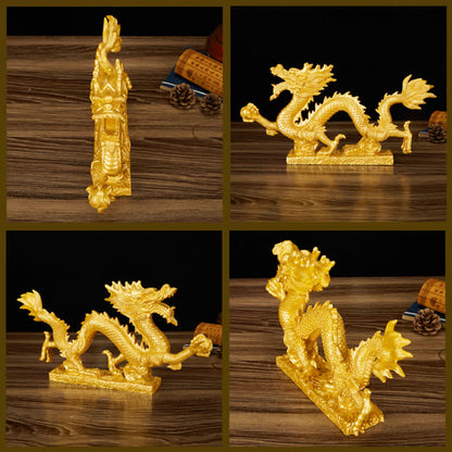 Mythstone Feng Shui Dragon Auspicious Cloud Wealth Luck Decoration