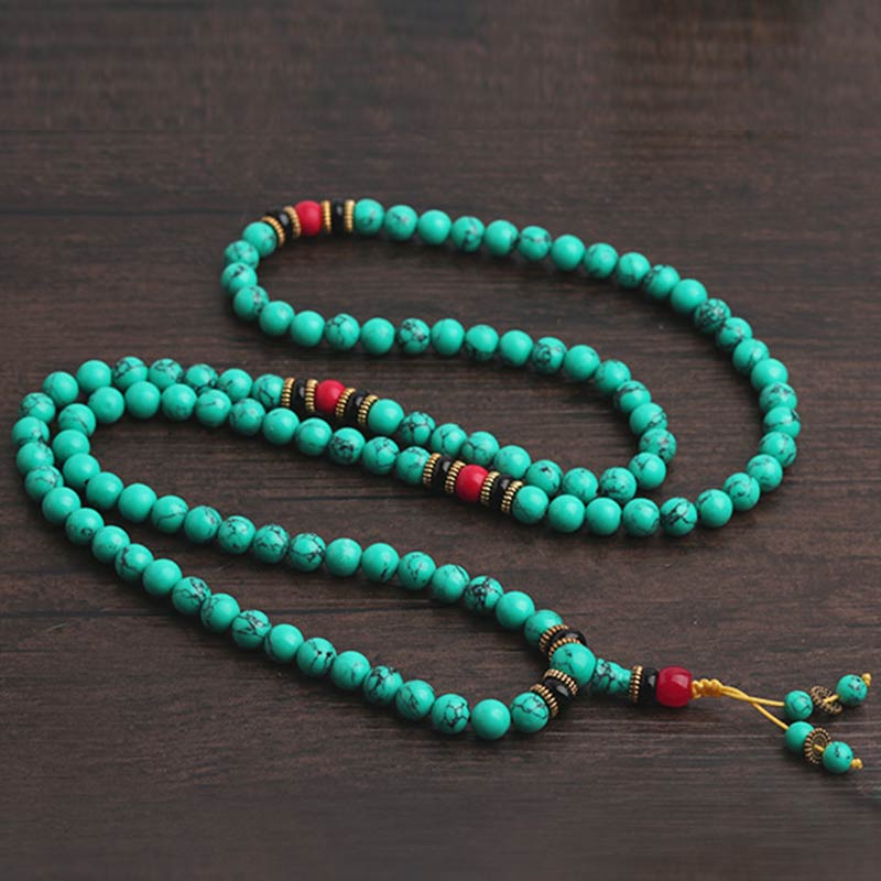 MythStone Tibetan Turquoise Healing Mala Bracelet