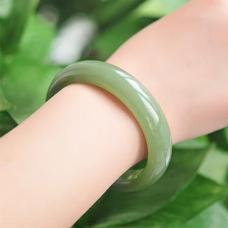 Mythstone Jade Abundance Blessing Bangle Bracelet