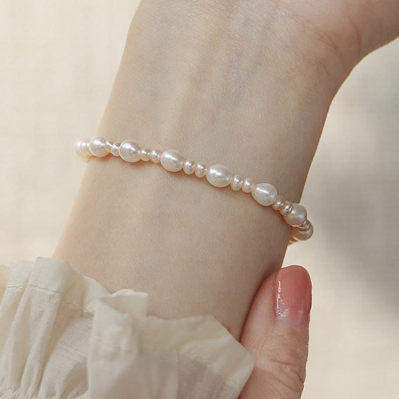 Mythstone Natural Flower Pearl Sincerity Bead Bracelet