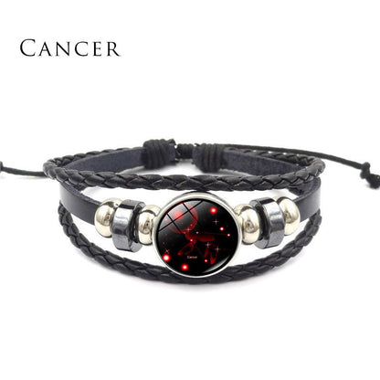 Mythstone 12 Constellations of the Zodiac Moon Protection Bracelet