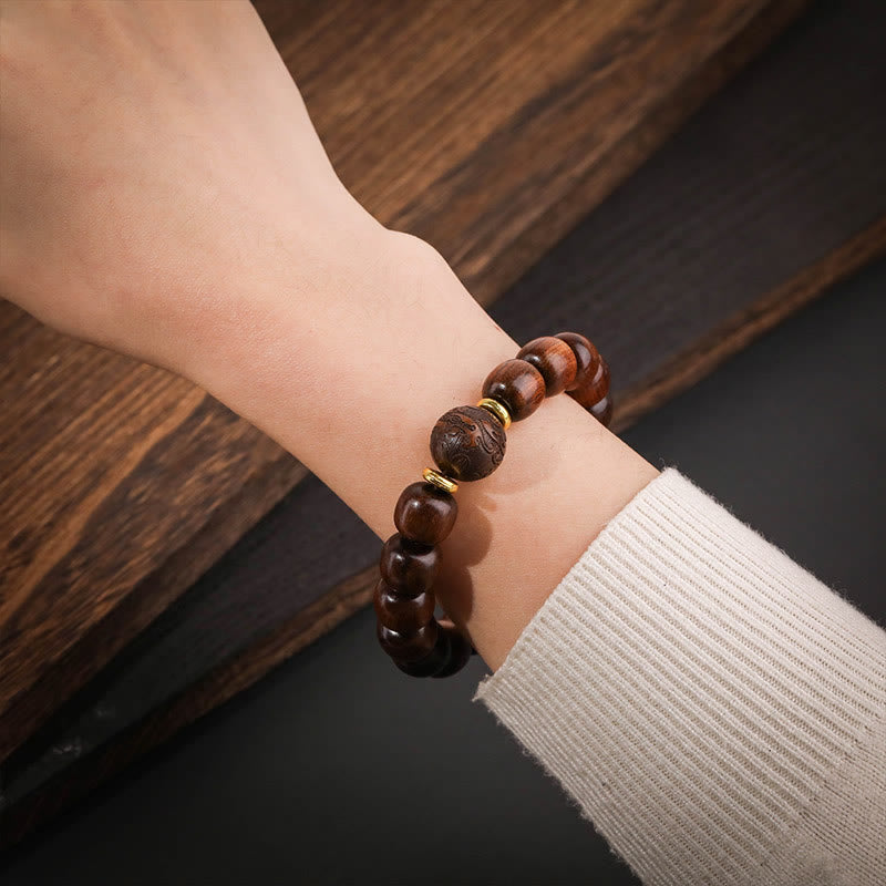 Mythstone Natural Rosewood Compassion Bracelet