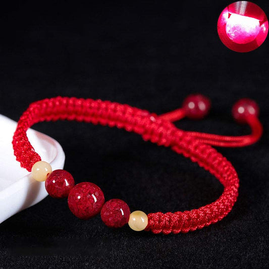 Mythstone Cinnabar Blessing Red String Bracelet For Kids