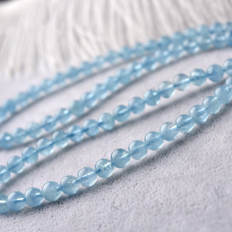 Mythstone Natural Aquamarine Peace Healing Bracelet