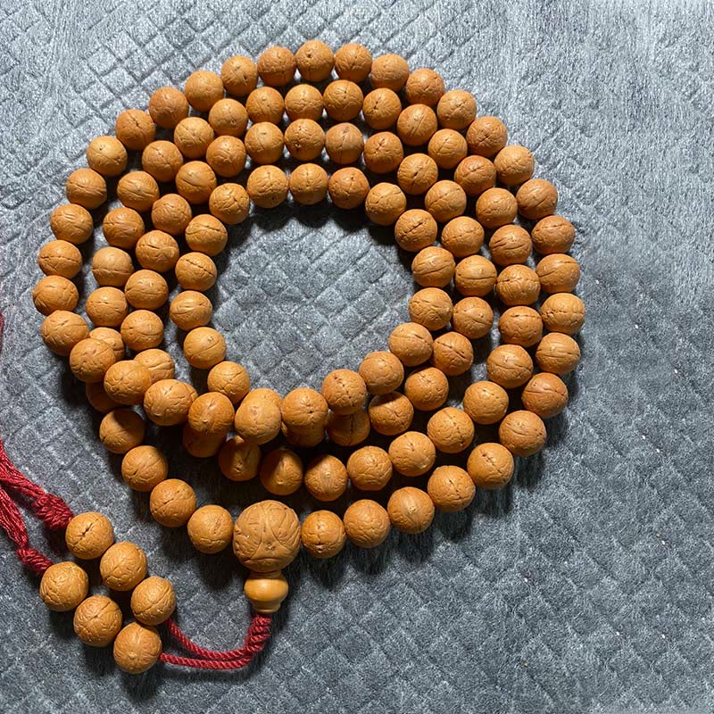 Mythstone 108 Mala Beads Nepal Bodhi Seed Luck Wealth Tassel Bracelet