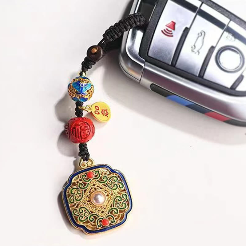 Mythstone Fu Character Blessing Ruyi Charm Key Chain