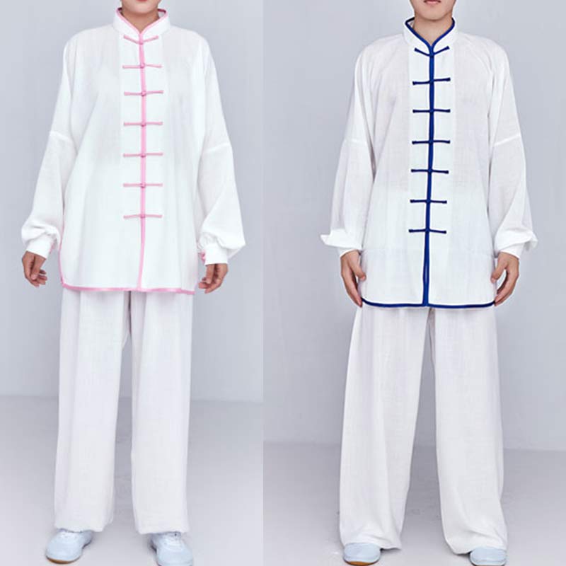 Mythstone Meditation Zen Prayer Spiritual Tai Chi Qigong Practice Unisex Embroidery Clothing Set