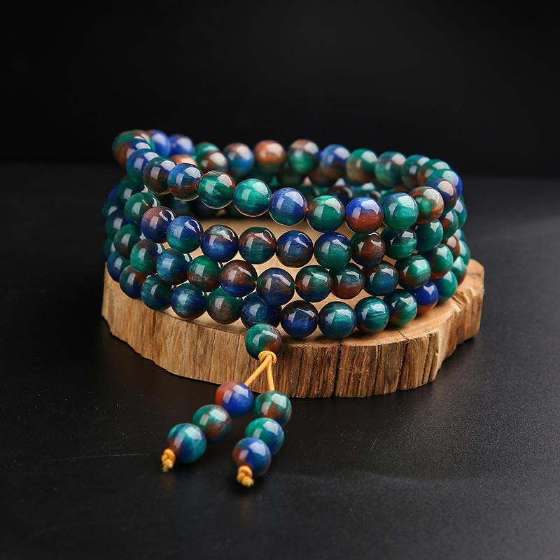 MythStone Colorful Sea Willow Mala Positive Bracelet Ring