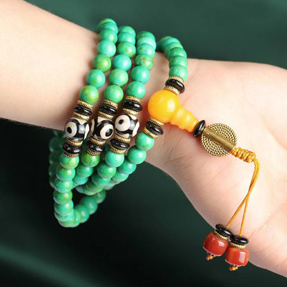 Mythstone Tibetan Turquoise Mala Balance Necklace Bracelet