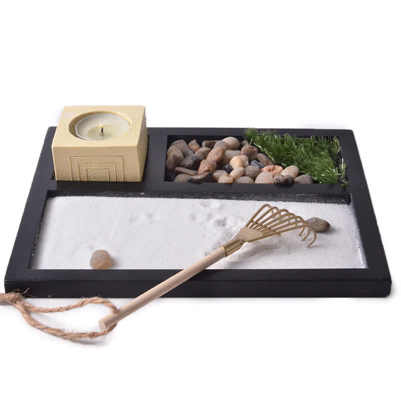 Mythstone Grass Rocks Landscape Enlightenment Meditation Zen Garden Home Decoration