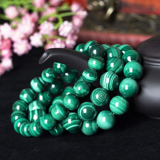 Mytthstone Natural Malachite Protection Calmness Bracelet