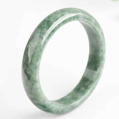 Mythstone Natural Jade Luck Wealth Bangle Bracelet