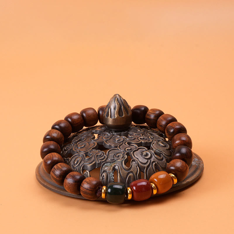 Mythstone Ebony Wood Rosewood Peace Balance Bracelet