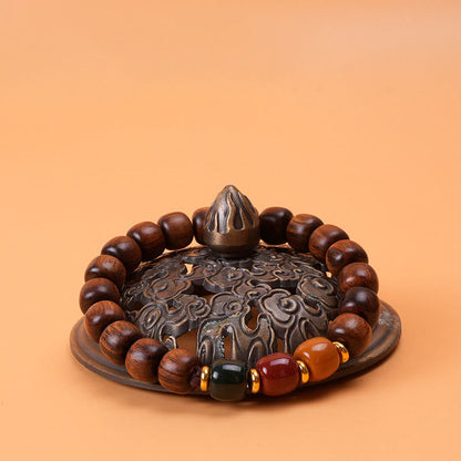 Mythstone Ebony Wood Rosewood Peace Balance Bracelet