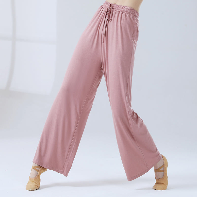 Mythstone Loose Modal Drawstring Wide Leg Pants For Yoga Dance