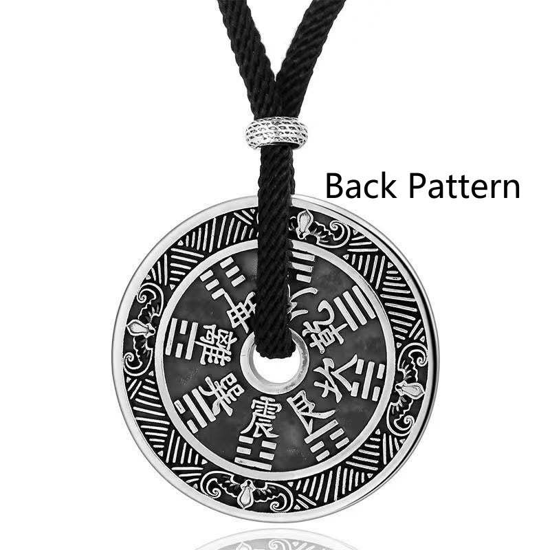 Mythstone Mountain Ghosts Spend Money Bagua Design Copper Coin Harmony Necklace Pendant