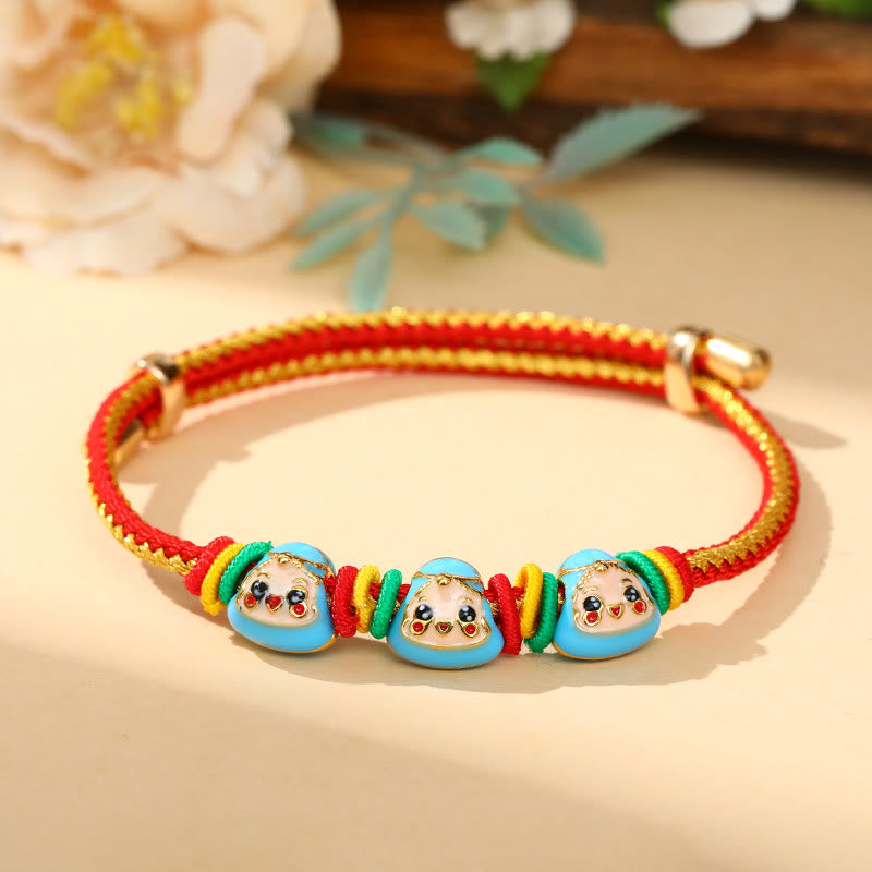 Mythstone Colorful Rope Zongzi Pattern Luck Handmade Child Adult Bracelet