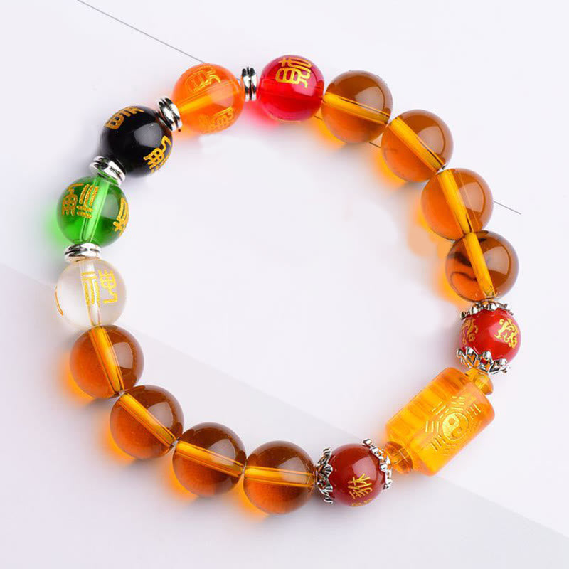 Mythstone Natural Citrine Fortune Happiness Bracelet