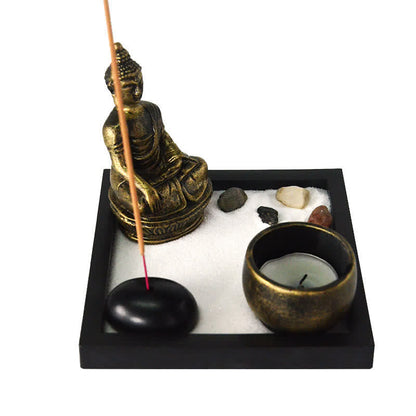 Mythstone Buddha Symbol Rocks Meditation Calm Zen Garden Home Decoration