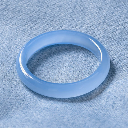 Mythstone Blue Chalcedony Emotional Balance Bracelet Bangle