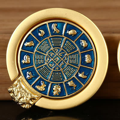 Soporte universal para teléfono con forma de anillo para teléfono con diseño de la paz tibetana Om Mani Padme Hum de Mythstone