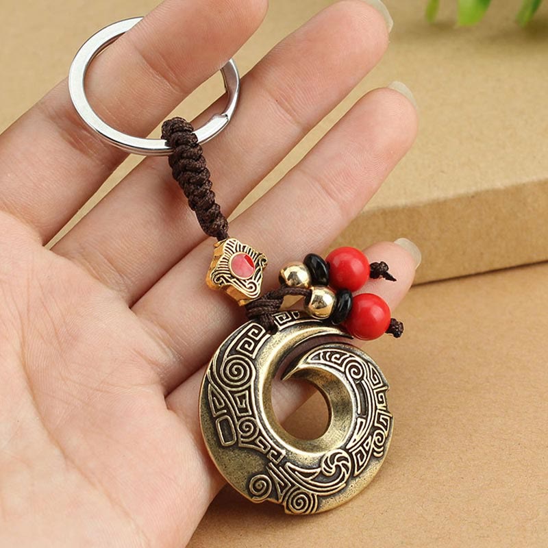 Mythstone Good Luck Fortune Copper Wealth Key Chain