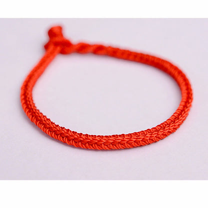 Mythstone Tibetan Handmade Eight Thread Peace Knot Protection Braided String Bracelet