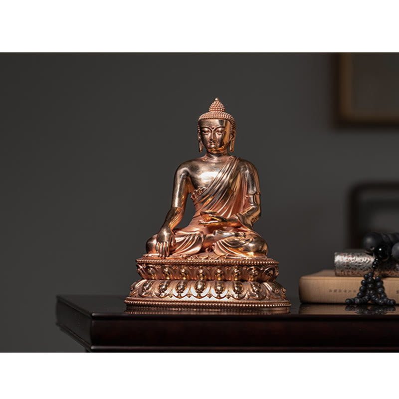 Mythstone Gautama Shakyamuni Buddha Figurine Serenity Copper Statue Home Decoration