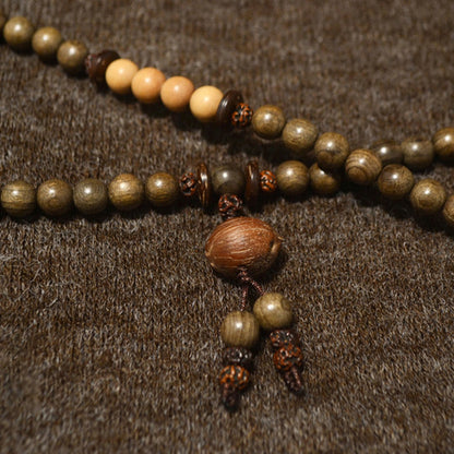 Mythstone Tibetan Sandalwood Protection Charm Mala Bracelet