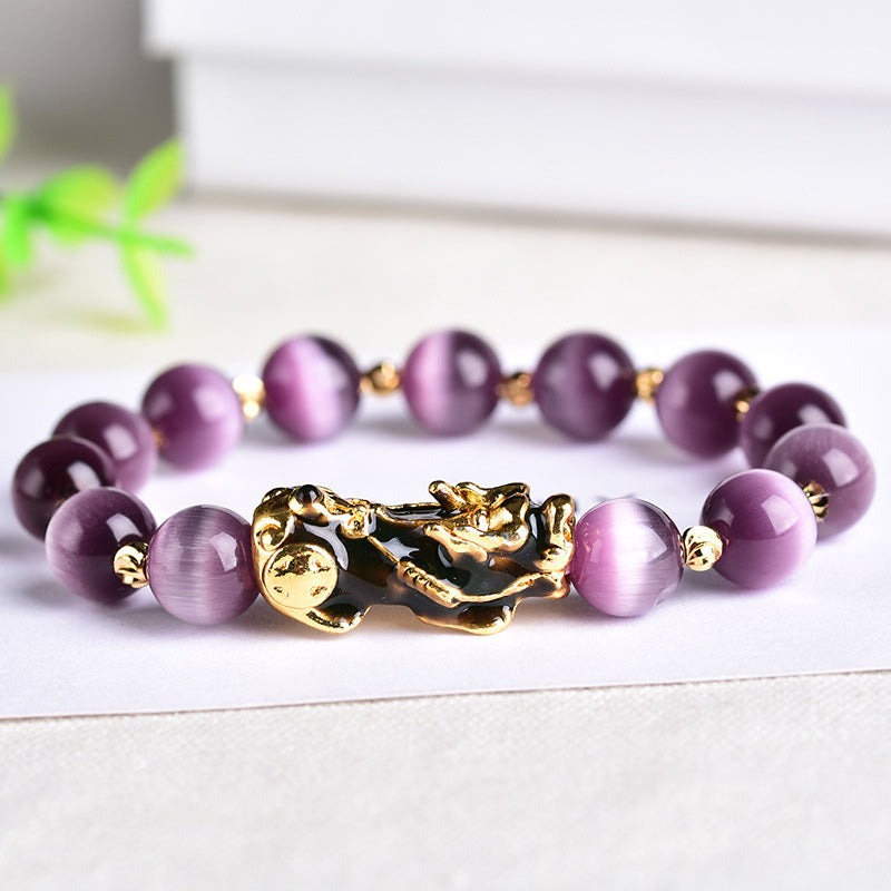 Mythstone Pixiu Cat Eye Wealth Bracelet