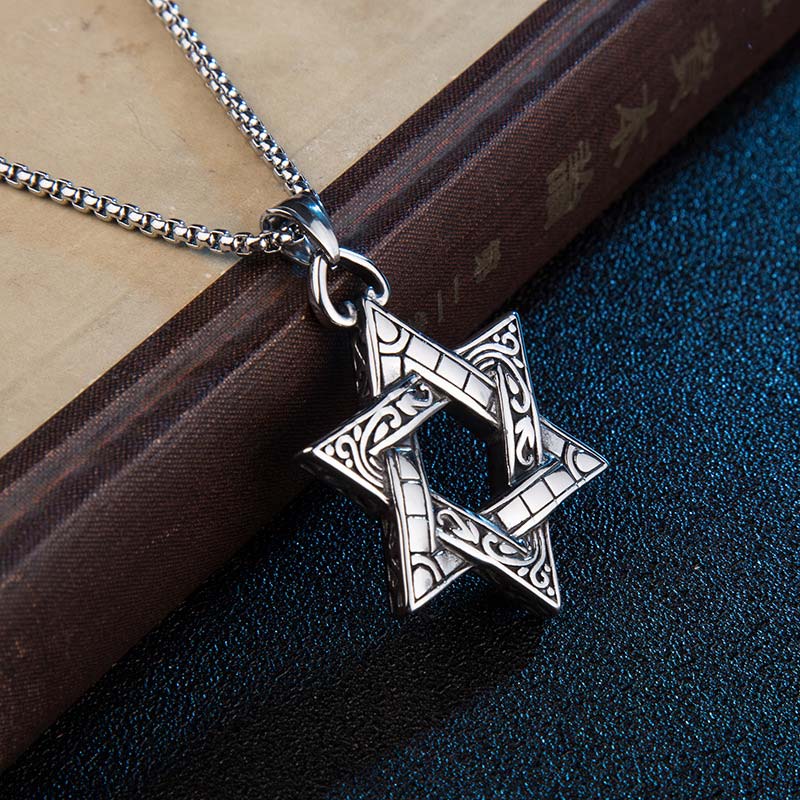 Mythstone Star of David Protection Necklace Pendant