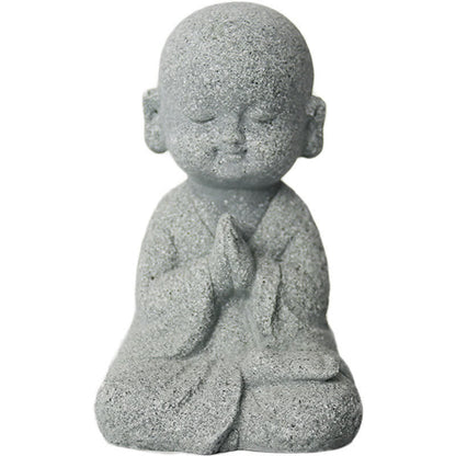 Estatua de Buda de oración y meditación de Mythstone para decoración del hogar 