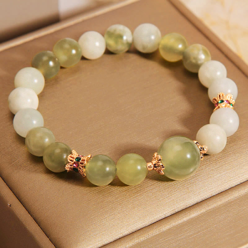 Mythstone Green Grape Color Jade Abundance Bracelet