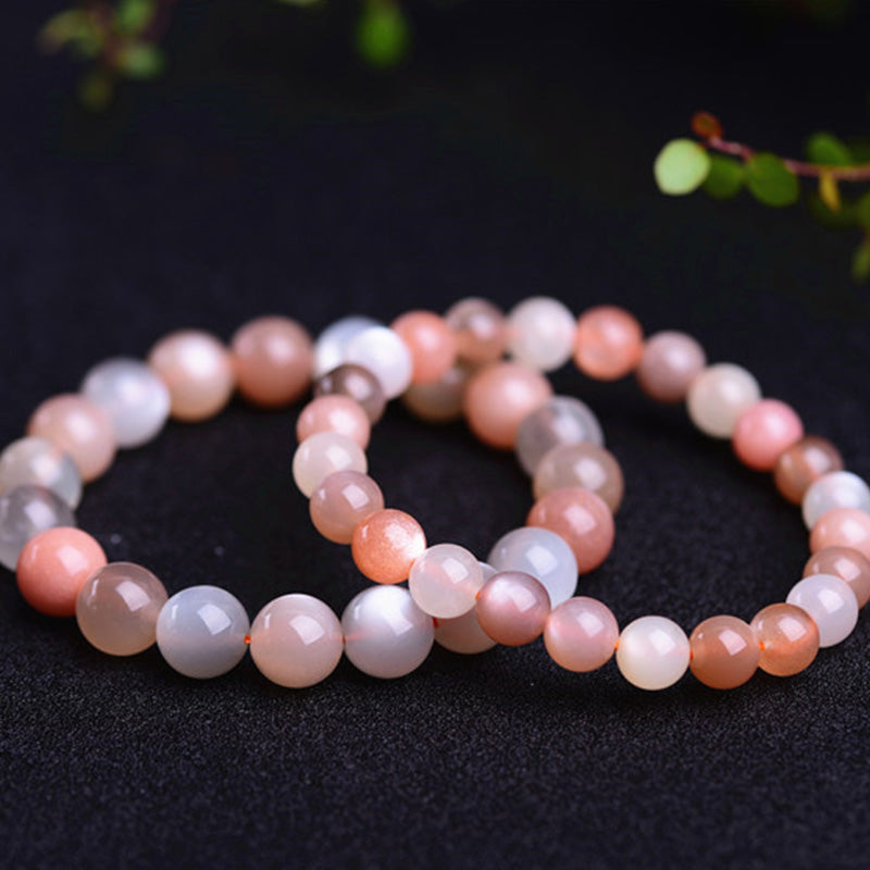 Mythstone Natural Moonstone Wealth Positive Bracelet